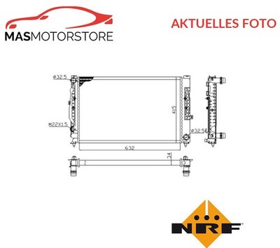 KÜHLER WASSERKÜHLER MOTORKÜHLER NRF 539504A A FÜR AUDI A6,A4,C5,B5,C4