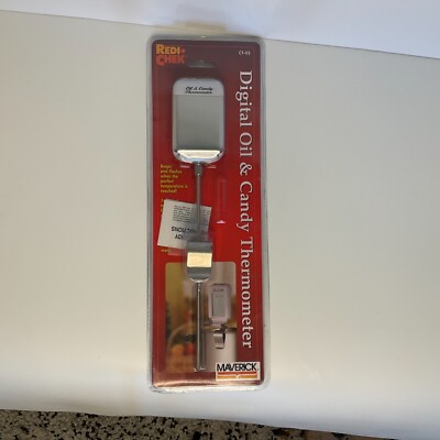 Maverick RediCheck CT-03 Digital Oil & Candy Thermometer 8  Probe 14 Presets NEW