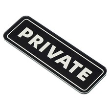 6"x2" Private Door Sign Self Adhesive Sticker Easy Installation