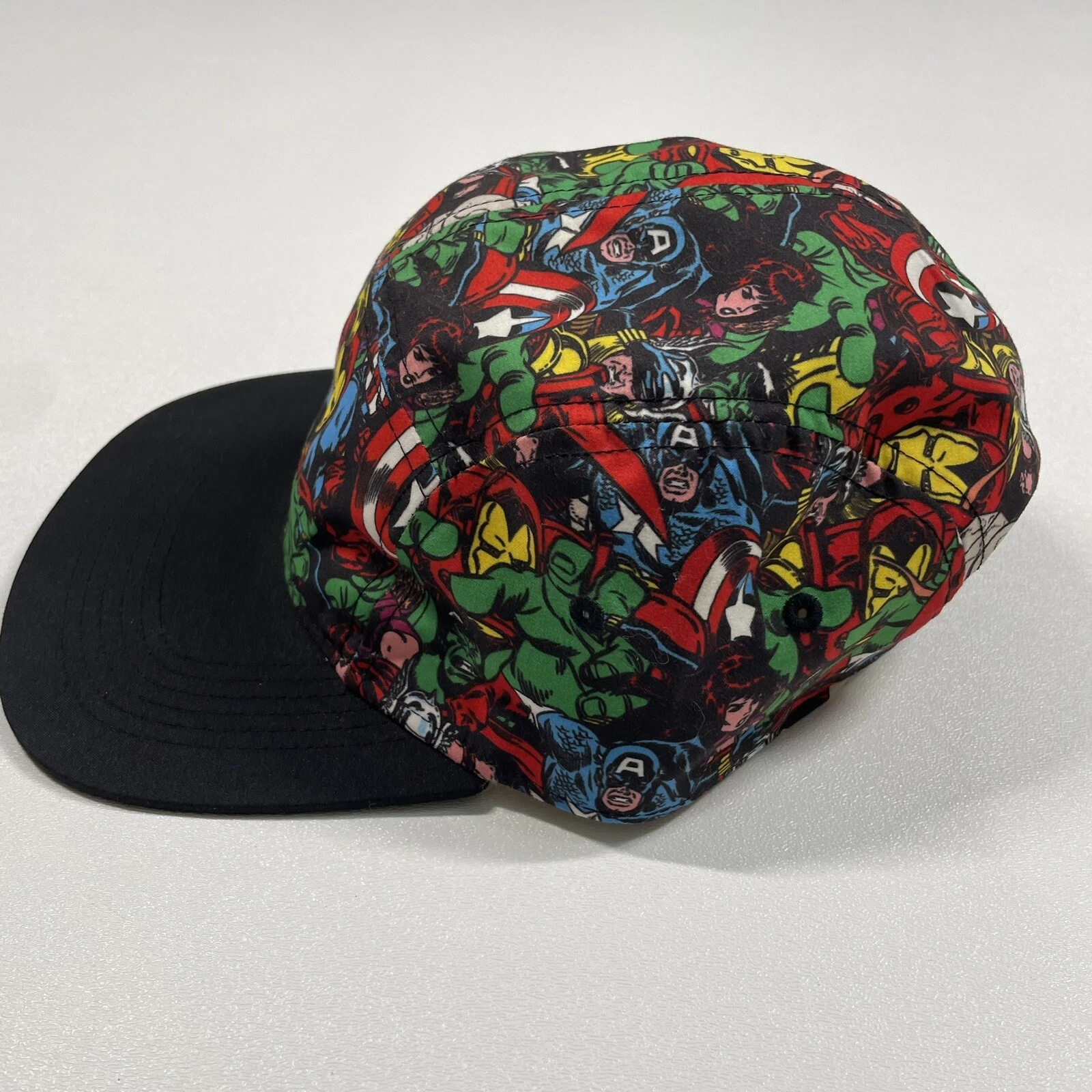 Marvel Comics Hat Cap Men Multicolor Strapback Iron Man Captain America Thor AOP