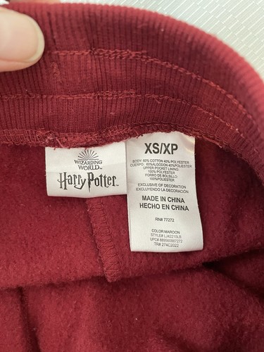 Harry Potter Hogwarts Kids Jogger Pants Size XS/XP Age 12-14 Years - Picture 5 of 7