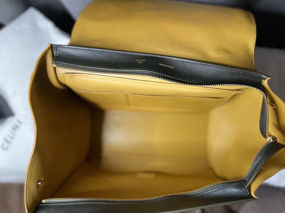 バッグ CELINE TRAPEZE SUEDE LEATHER HAND BAG Celine Trapeze Leather x Suede 2WAY Handbag Multicolor | eBay