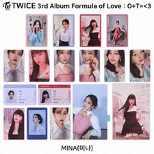 TWICE 3rd Album Formula of Love : O+T= 3 Official Photocard Mina KPOP K-POP