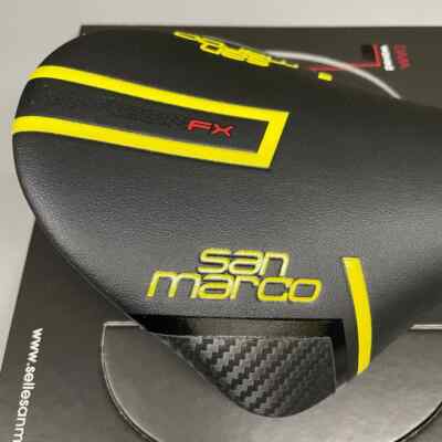 Selle San Marco Saddle Concor Carbon FX Narrow (Pce) Black Yellow