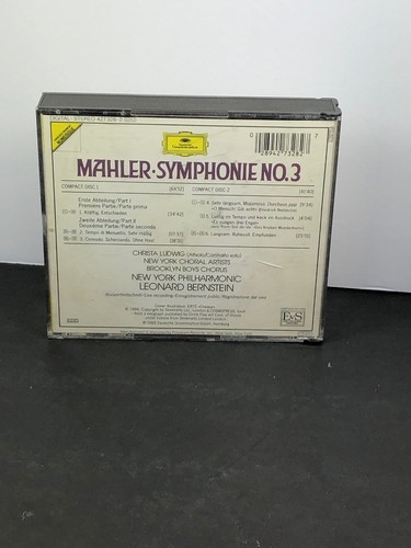 Mahler: Symphonie No.3 (CD, May-1989, 2 Discs, Deutsche Grammophon) - Picture 6 of 7