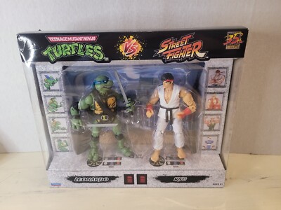 Teenage Mutant Ninja Turtles Vs. Street Fighter Figure 2-Pack - Leonardo vs Ryu