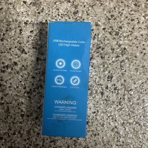 Flash ajustable de seguridad para collar recargable USB rojo LED - para perros de tamaño pequeño/mediano - Imagen 2 de 3