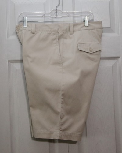 Bermuda pantaloncino Eddie Bauer Mercer Fit Stone beige cotone taglia 8 - Foto 4 di 5
