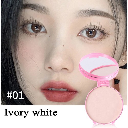 Pressed Powder Oil Control Face Powder Makeup Cosmetics Sweat Resistant ❀ - Picture 8 of 15