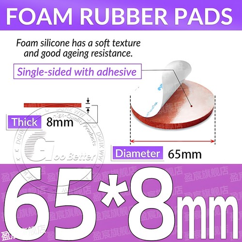 Runde Moosgummi Pads Selbstklebend Antirutsch Maschine Möbelfüße 5mm-150mm - Bild 205 von 242