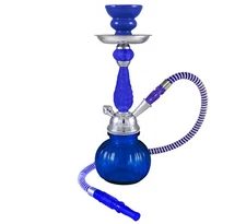 12" Blue 1 Hose Hookah Set - Posh by Premium Hookah - FAST SHIPPING