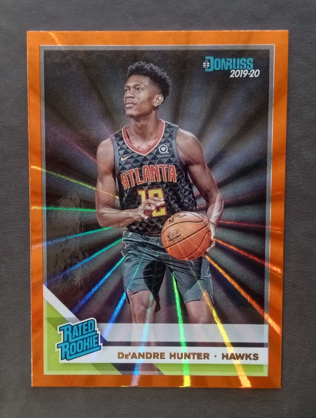 2019-20 Donruss De'Andre Hunter Orange Laser Rated Rookie #204 Mint RC