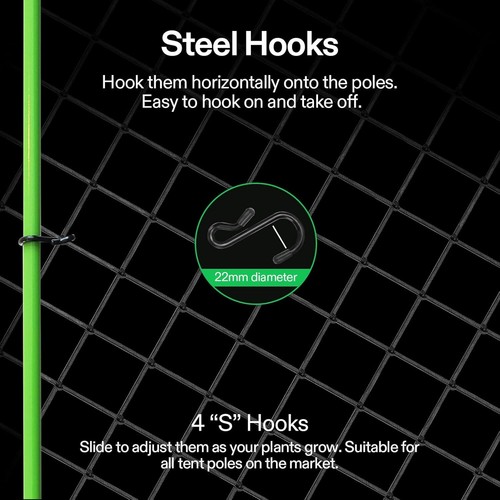 VIVOSUN 2x4'/3x3'/4x4' Elastic Trellis Netting 3mm thick for Grow Tent Gardening - Picture 10 of 37