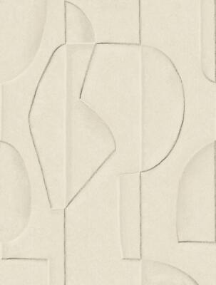 Eijffinger Tapete Artifact 312480 beige 3D grafisch Wandpaneele Wandbild Vlies