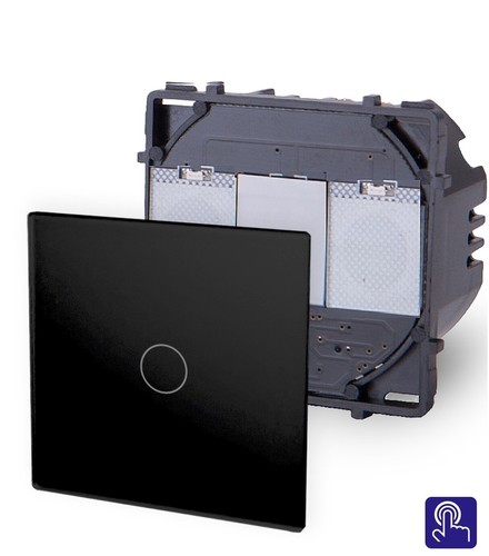 LUXUS-TIME Touch Lichtschalter Steckdose Dimmer Taster USB Alurahmen Schwarz - Bild 17 von 111