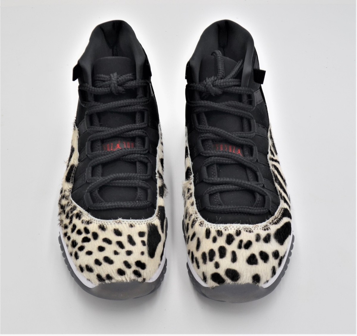 NEW AIR JORDAN 11 RETRO WOMEN'S SHOES SIZE 8 BLACK ANIMAL INSTINCT