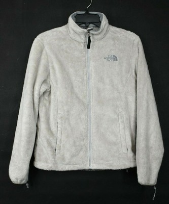 Download The North Face Womens White Stand Up Collar Zip Up Faux ...