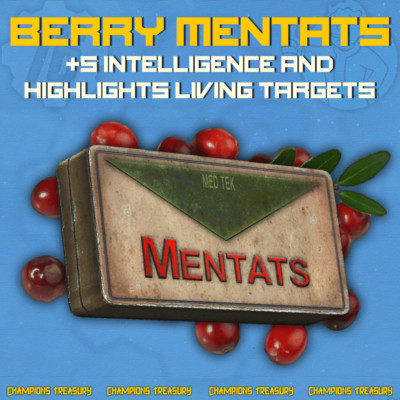 FALLOUT 76 PC x600 BERRY MENTATS Chem Aid +5 Intelligence XP Farming Boost