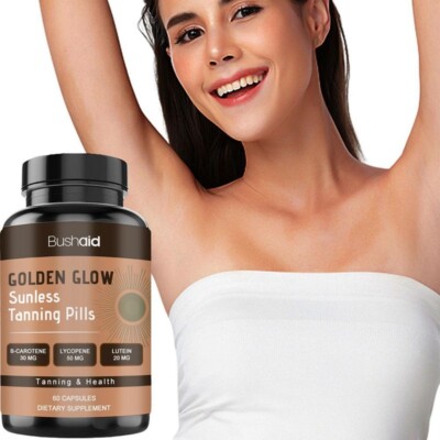 60 Stk Bräunungskapseln Hautfreundliche Vitamine Sunless Tanning Kapseln.
