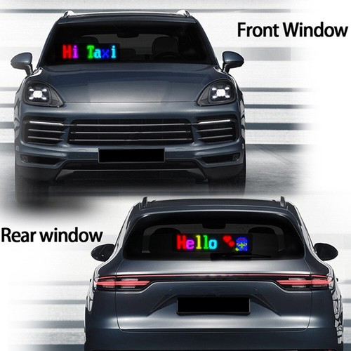 Car RGB LED Sign Scrolling Message Display Board Screen Programmable APP Control - Picture 9 of 17