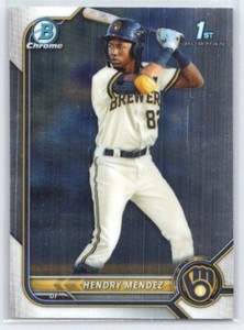 2022 Bowman Hendry Mendez #BCP-88 FBC   Chrome Prospects Milwaukee Brewers