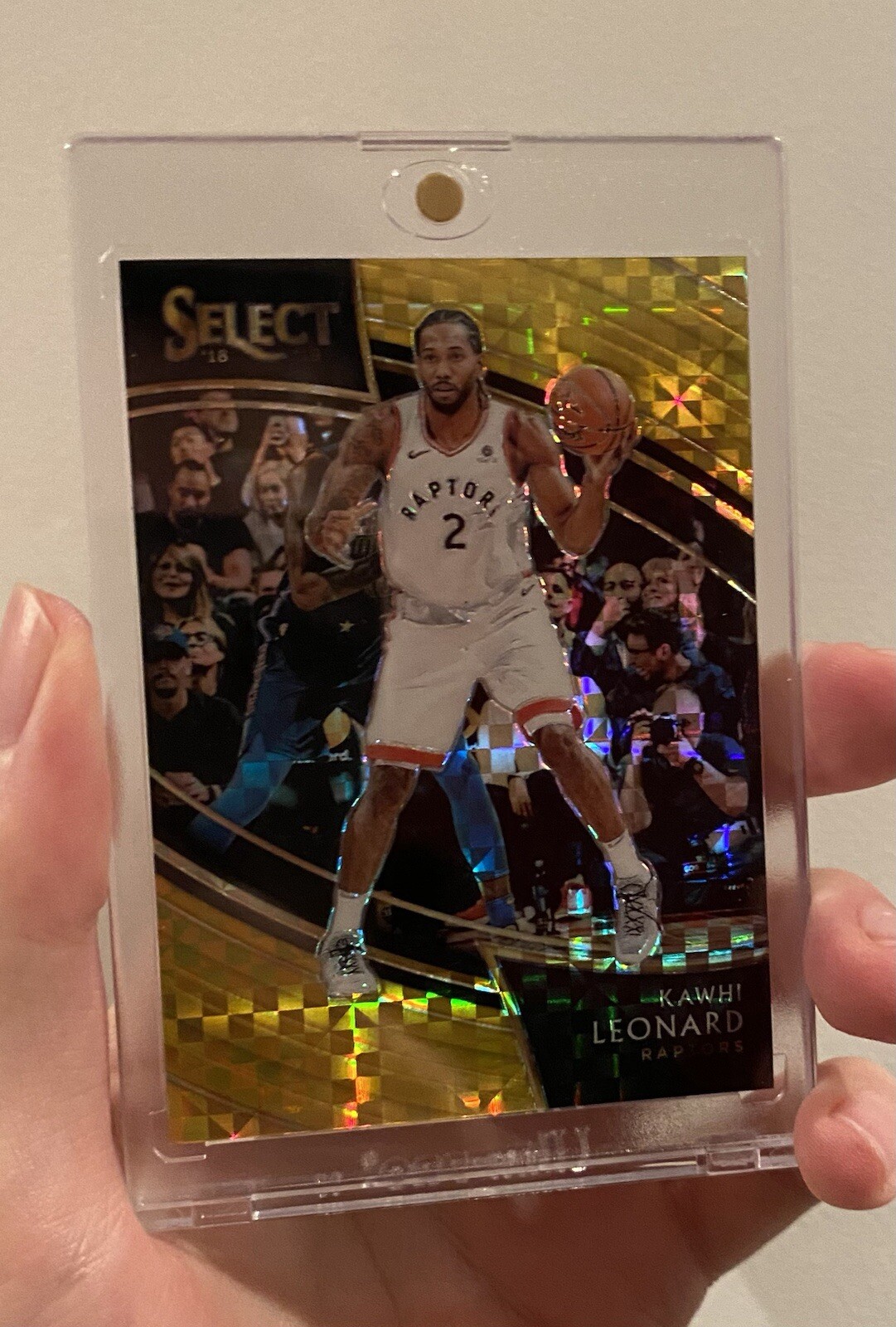 2018-19 Kawhi Leonard Select Courtside Gold Prizm /10 Raptors Finals MVP Champ