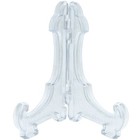 5x SMALL PLATE STANDS 100mm Clear Collectible Medal Dish Bowl Display Holder UK