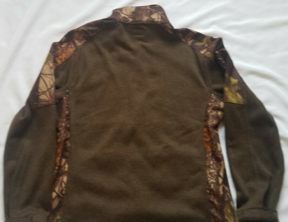  MEN'S ELEMENT GEAR Camo Light Hunting Jacket Size Large Oak Leaf Tree Full Zip