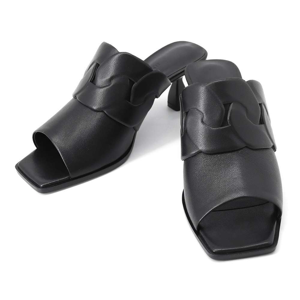 セール【HERMES】Sandali Hanna 95 HERMES Hannah 95 Sandals Size 36H Leather Black | eBay