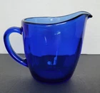 Vintage Anchor Hocking Cobalt Blue Glass Creamer Cup Small Pitcher