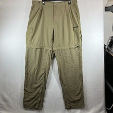 ExOfficio Mens LX 36x44 Convertible Khaki Cargo Pants Fishing Hiking read 
