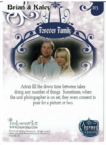 CHARMED FOREVER FOREVER FAMILY CARD FF3 - Picture 2 of 2