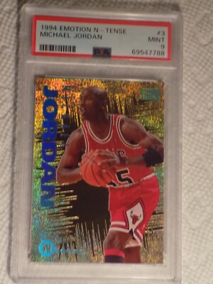 MICHAEL JORDAN PSA 9 Mint 1994-95 Skybox Emotion N-Tense #3 | eBay