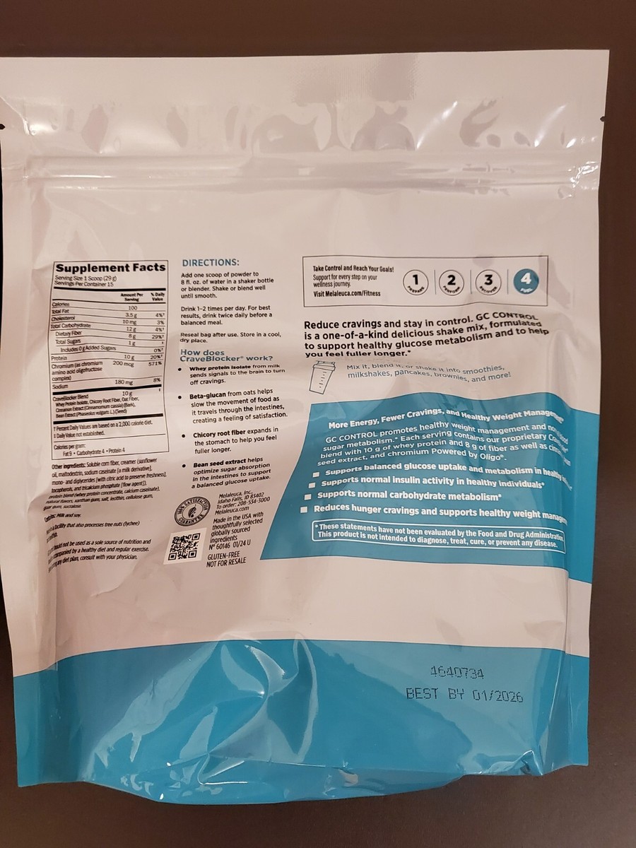 melaleuca GC Control Weight Management Shake Vanilla Bean | eBay