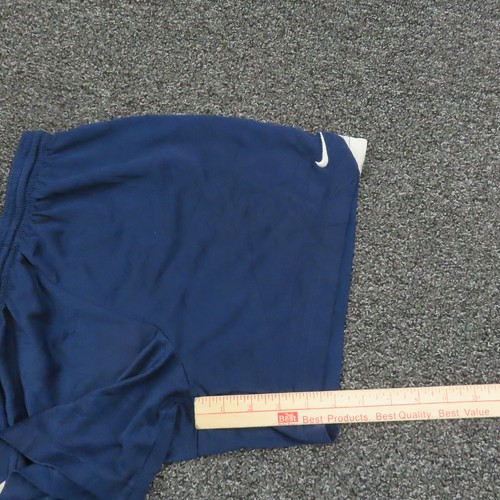 Nike Shorts Girls Large Navy Blue Dri-Fit Breathable Running Workout Gym Youth - Picture 5 of 8