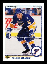 Dave Lowry 1990-91 Upper Deck Hockey NHL #349b St. Louis Blues