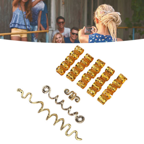 Hair Jewelry Exquisite Appearance Bright Color DIY Metal Hair Braid Accessories - Picture 5 of 12