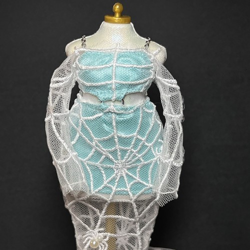 Déguisement arc-en-ciel haute vision bal poupée Robin Sterling tenue toile d'araignée robe - Photo 3/4