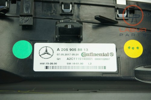 W205 X253 15-20 Mercedes Clase C GLC AIRE ACONDICIONADO CALEFACCIÓN AIRE CLIMATIZADOR PANEL A1702 - Imagen 6 de 7