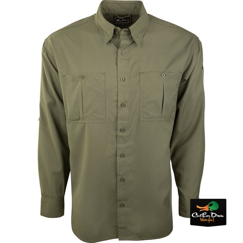DRAKE WATERFOWL SYSTEMS FLYWEIGHT SHIRT WITH VENTED BACK LONG SLEEVE - Picture 11 of 15