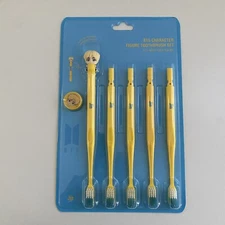 K-Pop BTS BT21 Jin Character Figure Toothbrush Set  5 Pack Korea NEW