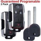 2 For 2015-2020 GMC Sierra Chevrolet Colorado Remote Fob + Transponder Chip key