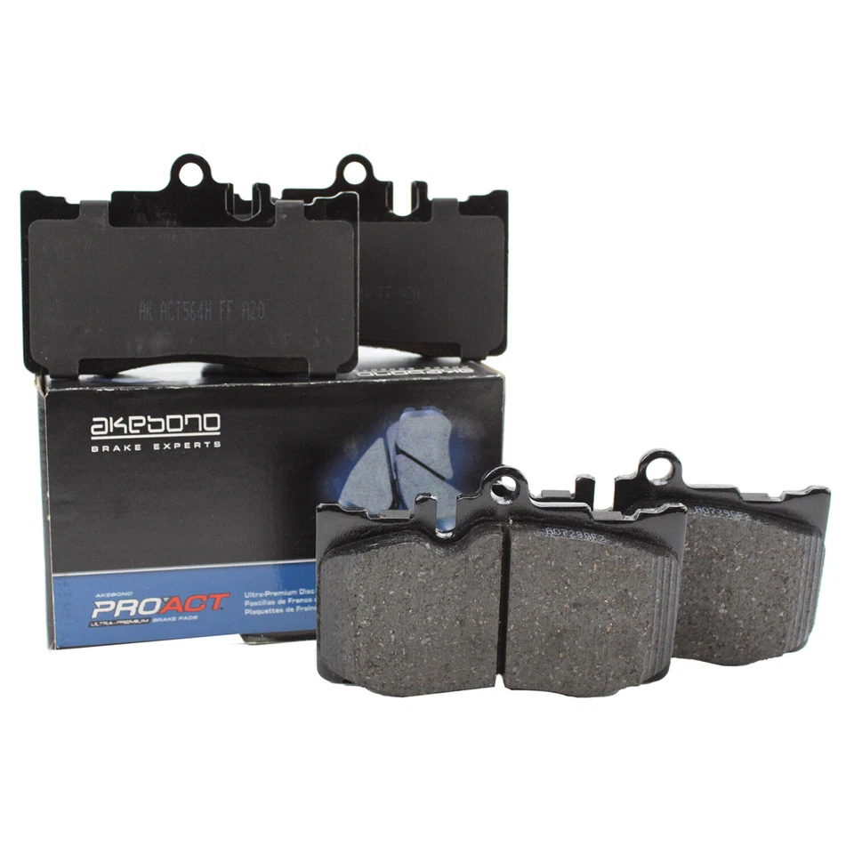 Juego de pastillas de freno de disco delanteras de cerámica Akebono ProAct ACT870 para Lexus LS430 2001-2006 Foto 3 de 4