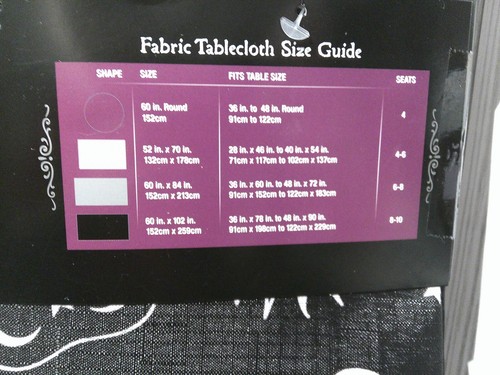 dark Enchantment Fabric Tablecloth/52" x 70" - Picture 5 of 5