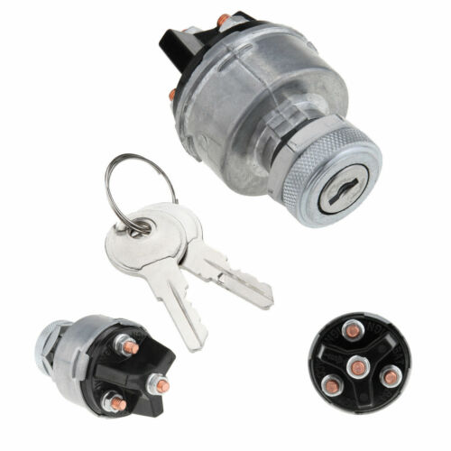 Universal Ignition Key Starter Switch w/ 2 Keys For Car Tractor Trailer 12V-24V - Picture 10 of 11