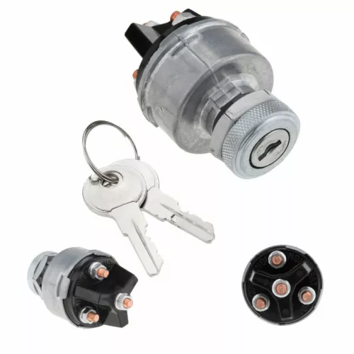 Universal Ignition Key Starter Switch w/ 2 Keys For Car Tractor Trailer 12V-24V - Picture 12 of 13