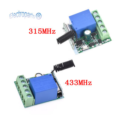 315mhz dc12v 10a 1ch single channel wireless relay rf remote control switch receiver module Sale