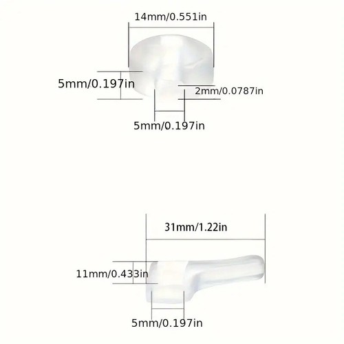 1 Pair - Soft & Comfortable Eyeglass Ear Grips - Anti-Slip Silicone Ear Hooks - Bild 4 von 10