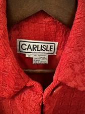 Carlisle Women's Red Suit Skirt Size 8 Rayon Blend Vintage Classic