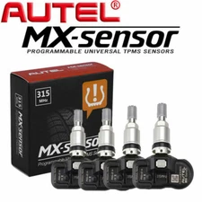 4PCS Autel TPMS MX-Sensor 315MHz Programmable Universal Tire Pressure Sensor